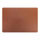 No brand placemat leer bruin 43x30 cm | 6 stuks