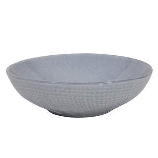 Diep bord woven textile grijs ø18x5,5cm | 6 stuks
