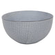 Schaal woven textile grijs ø15x7,5cm | 6 stuks