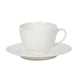 Kop met schotel diamond porselein 220 ml | 6 stuks