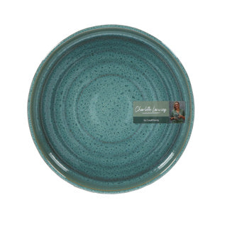 Bord diep d24xh4 cm basalt ocean green | 6 stuks