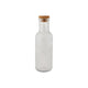 Fles raya 1l transparant met kurk | 2 stuks
