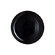 Bord plat 25 cm pampille zwart | 6 stuks