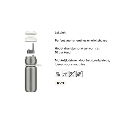 Mepal isoleerfles twist 600ml night blue