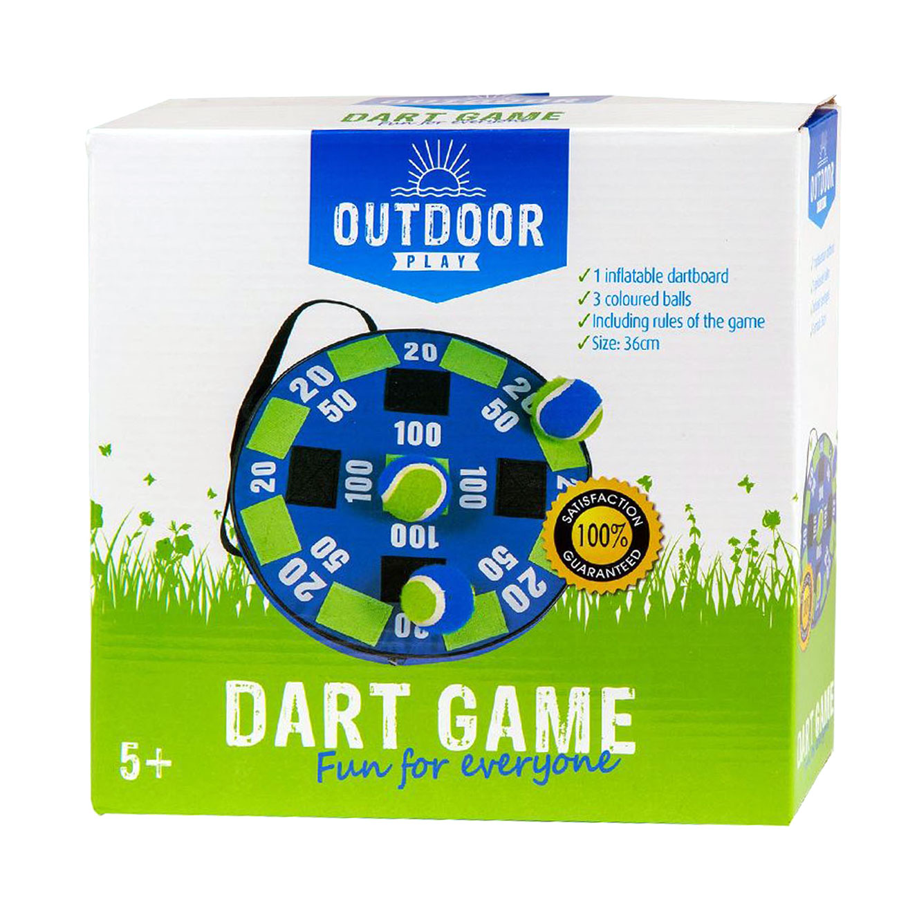 Outdoor play darts klittenband