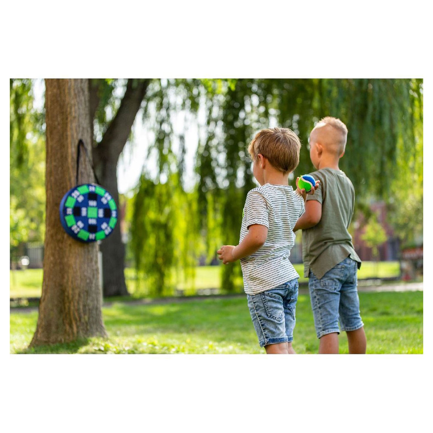 Outdoor play darts klittenband