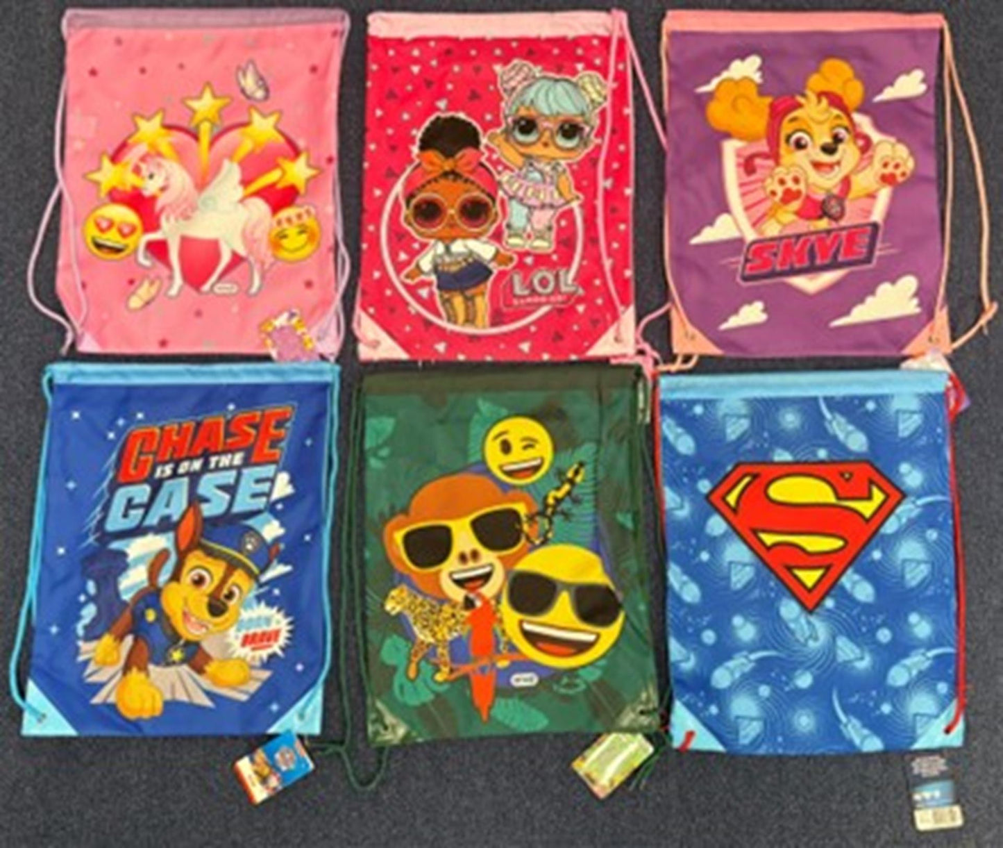 Gymtas 32x40cm 6 assorti gymtas 32x40cm 6 assorti