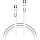 Sat-tv kabel xlayer 215381 1,5 m wit