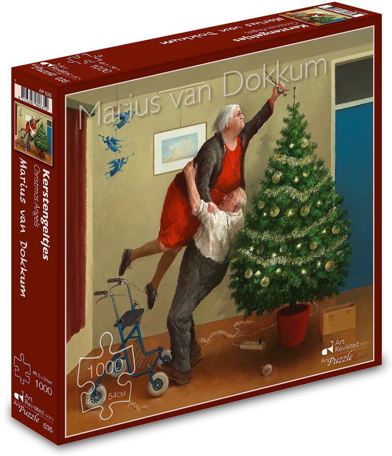 Marius van dokkum kerstengeltjes - nieuwe kerstpuzzel 1000 stukjes