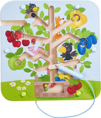 Haba magneetspel boomgaard 21,5 x 21,5 cm hout groen blauw