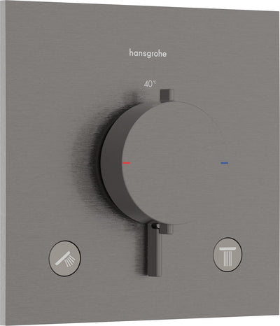 Hansgrohe ecostat comfort e - inbouwthermostaat - 2 functies - douche - brushed black chrome