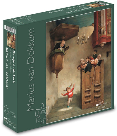Art revisited puzzel marius van dokkum - dansje in de kerk (1000 stukjes)