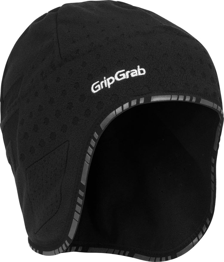 Gripgrab - aviator windproof strenge winter fiets helmmuts wielersport skull cap - zwart - unisex - maat s