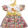 Heless pu-glitzerkleid einhorn goldy,gr.28-35cm