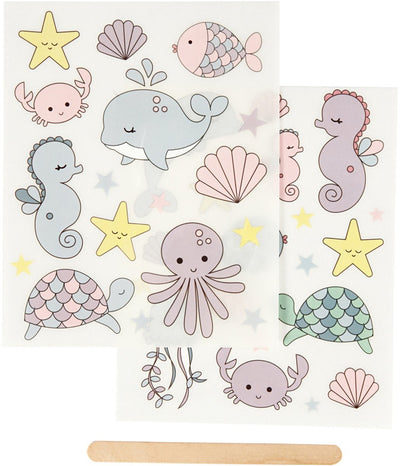 Creativ company cc rub-on sticker oceaan 12x15 cm 2 vellen