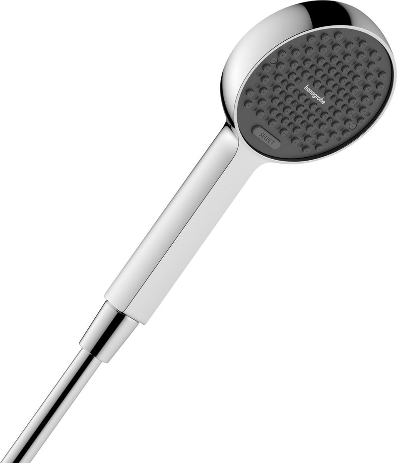 Hansgrohe activera s - handdouche - ecosmart+ waterbesparend - select-knop bediening - 95mm - 2 straalfuncties - chroom