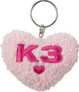 K3 sleutelhanger pluche hart - afbeelding 1