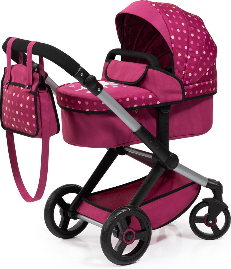 Bayer design - xeo combi poppenwagen, bordeaux