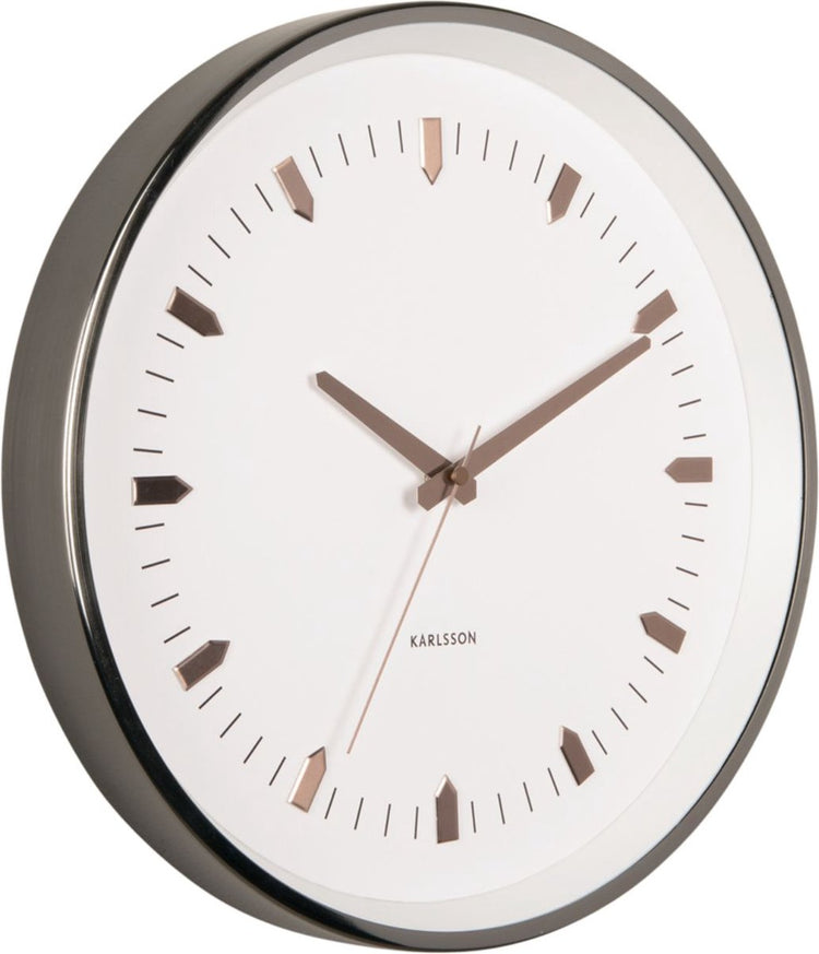 Karlsson wandklok arrow batons - grijs - ø35cm - wandklok modern