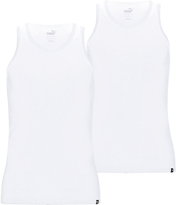 Puma heren everyday hemd - white - s - 2 paar