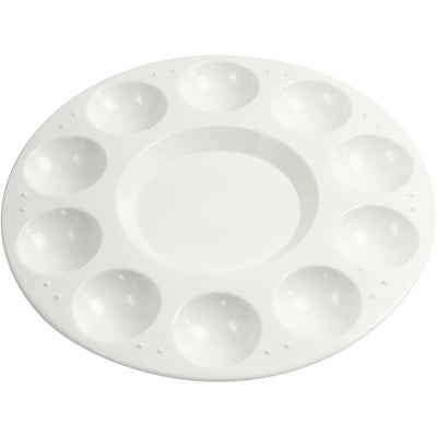Creativ company https: www.cchobby.nl palet-rond-palet-met-11-vakken-d-17-cm-wit-1-stuk