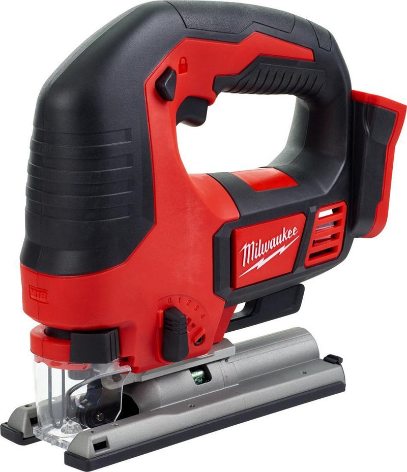 Milwaukee m18bjs-0 18v li-ion accu decoupeerzaag - losse body, zonder accu en lader