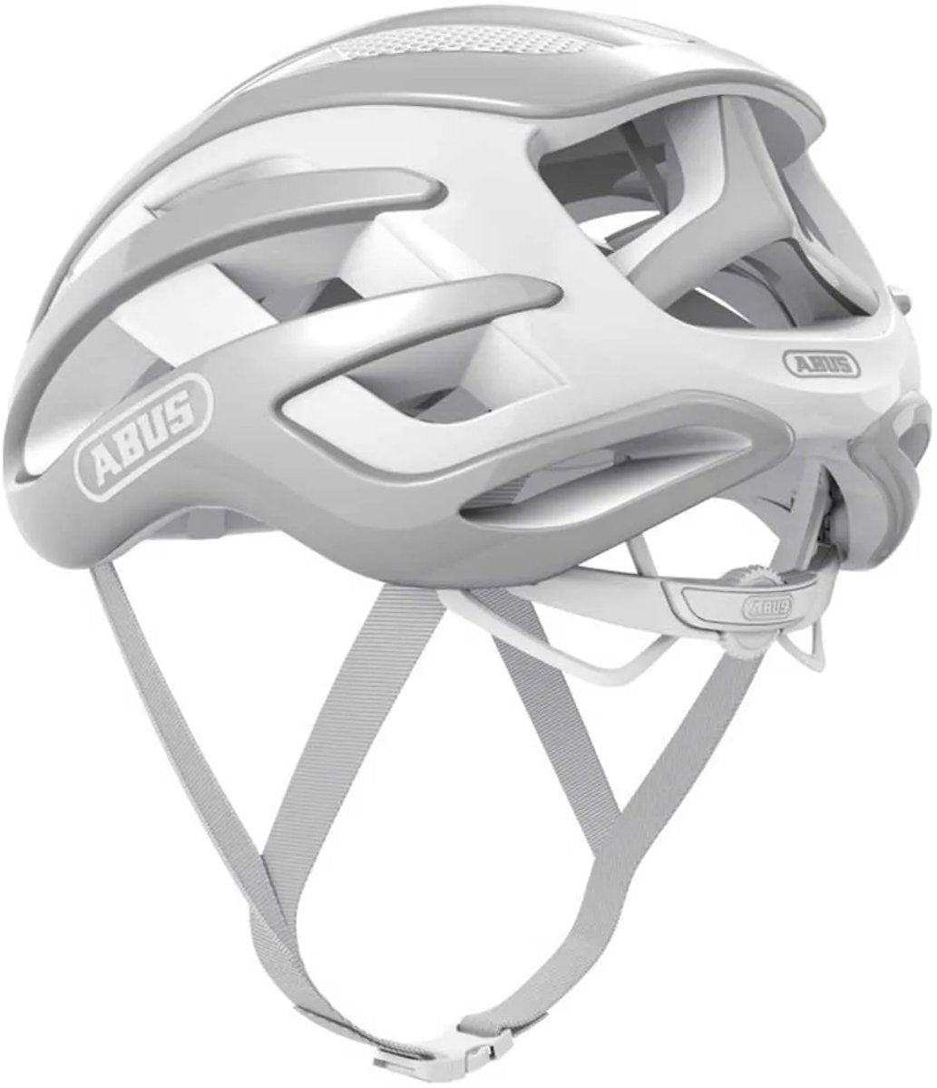 Abus fietshelm airbreaker pure grey l - 59-61 cm - grijs - geschikt voor gebruik op racefietsen - gravelbikes - 230 g