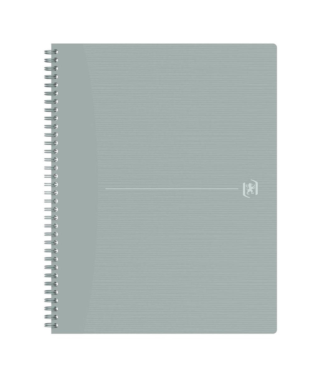 Oxford origins - duurzaam notitieboek - a4+ - geruit 5mm - 70 vel - grijs