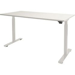 Zit- sta bureau schaffenburg dextro basic t-voet kalk wit