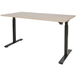 Zit-sta-bureau schaffenburg dextro basic t-voet lindberg oak