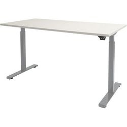 Zit-sta-bureau schaffenburg dextro basic t-voet kalk wit