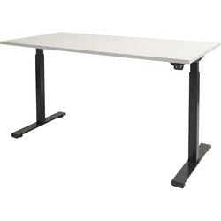 Zit- sta bureau schaffenburg dextro basic t-voet kalk wit