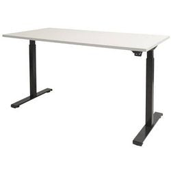 Zit- sta bureau schaffenburg dextro basic t-voet kalk wit