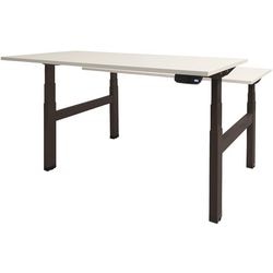 Zit- sta bureau schaffenburg dextro plus duo t-voet kalk wit