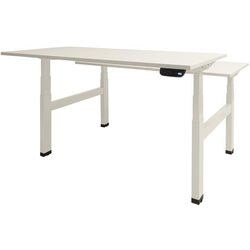Zit- sta bureau schaffenburg dextro plus duo t-voet kalk wit