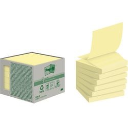 Gerecycleerde zelfklevende notes post-it geel
