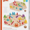 Goki houten ludo spel - klassiek bordspel voor 6 spelers.