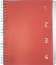 Kangaro 4-in-1 blok â€“ a5 - lijn - 200 pagina's - 60 grams rood - 4 stuks