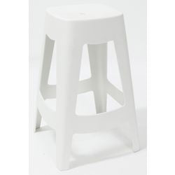 Barkruk paperflow plastic wit