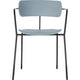 Bezoekersstoel meet powered by paperflow plastic blauw