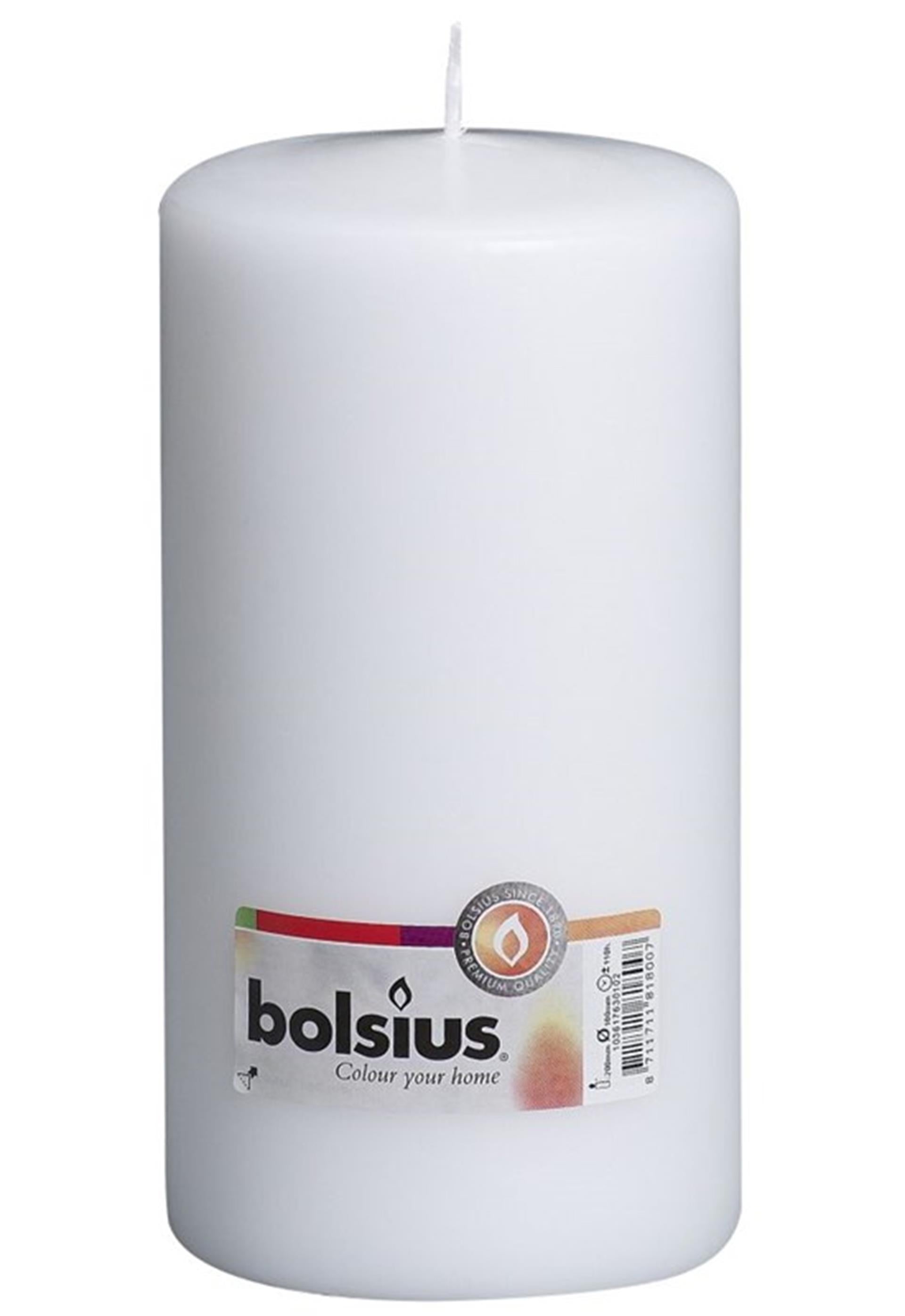 Bolsius stompkaars 200 100mm wit