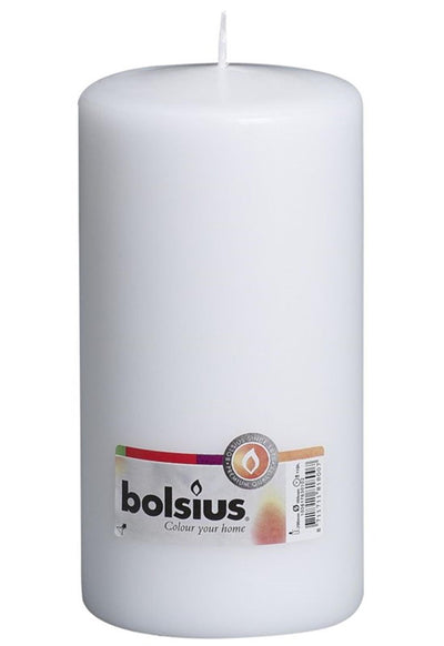 Bolsius stompkaars 200 100mm wit