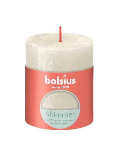 Bolsius rustiek stompkaars 80 68 ivoor