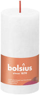 Bolsius shine collection rustiek stompkaars 100 50 cloudy white- wolkenwit