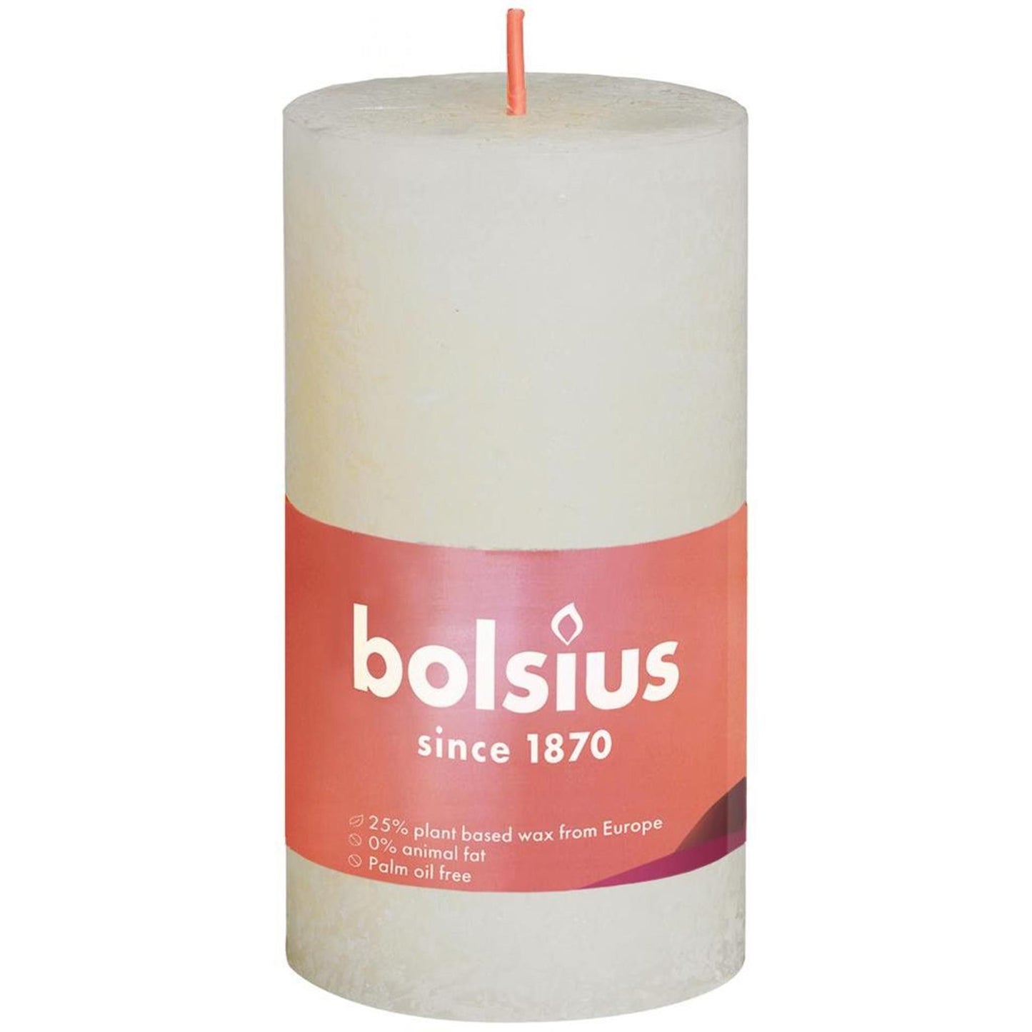 Bolsius shine collection rustiek stompkaars 100 50 soft pearl- zacht parel