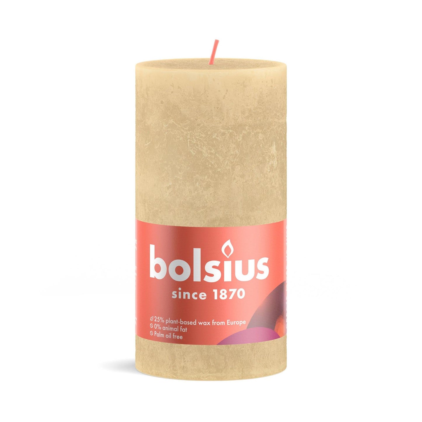 Bolsius rustiekkaars 100 50 beige