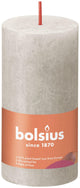Bolsius shine collection rustiek stompkaars 100 50 sandy grey - zandgrijs