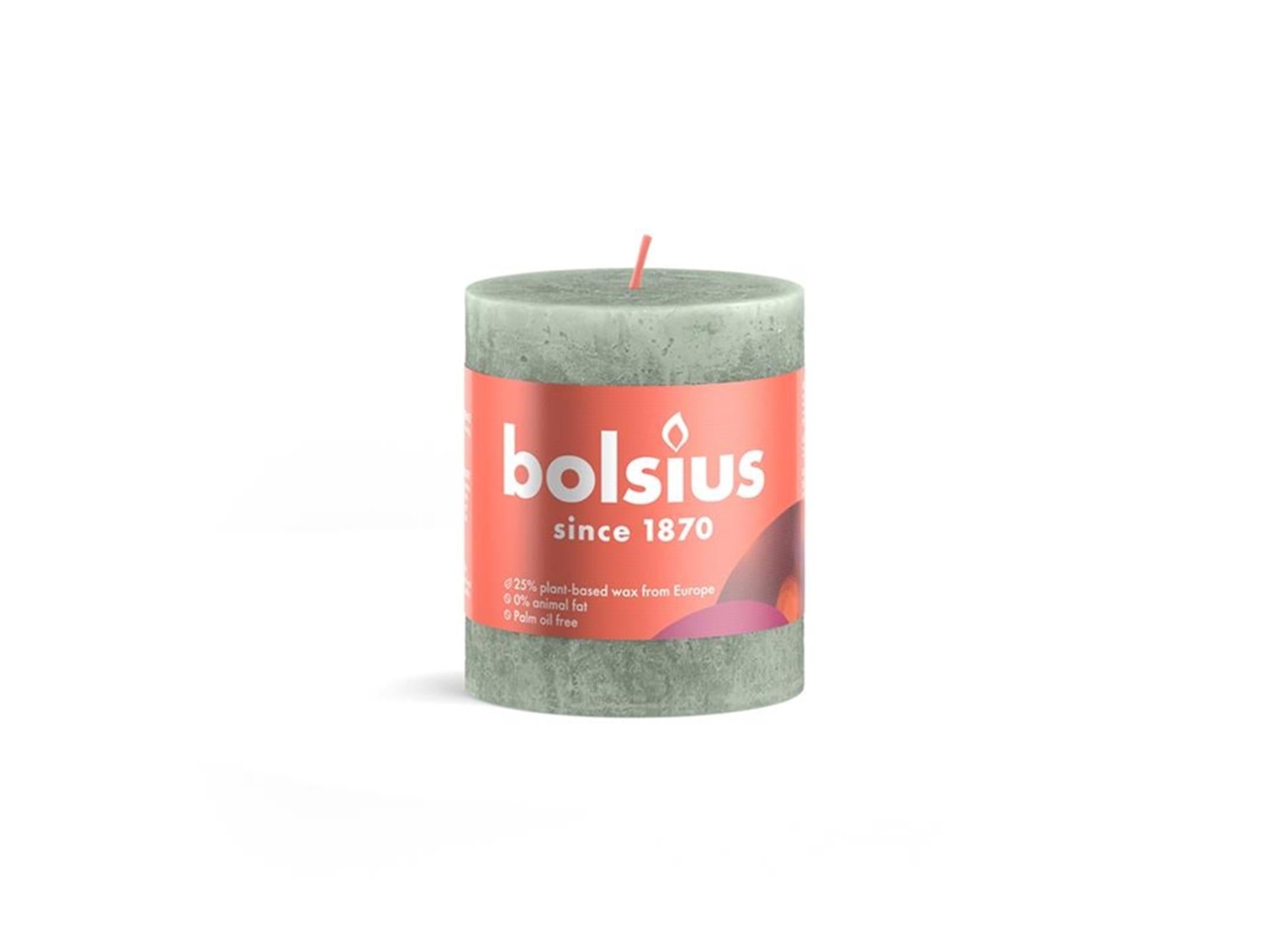 Bolsius stompkaars jadegreen