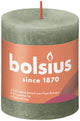 Bolsius rustiek stompkaars 80 68 fresh olive- fris olijf