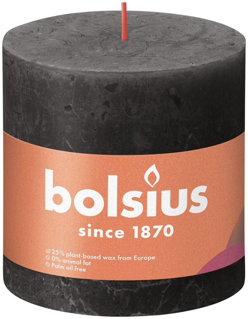 Bolsius rustiek stompkaars 100 100 grijs